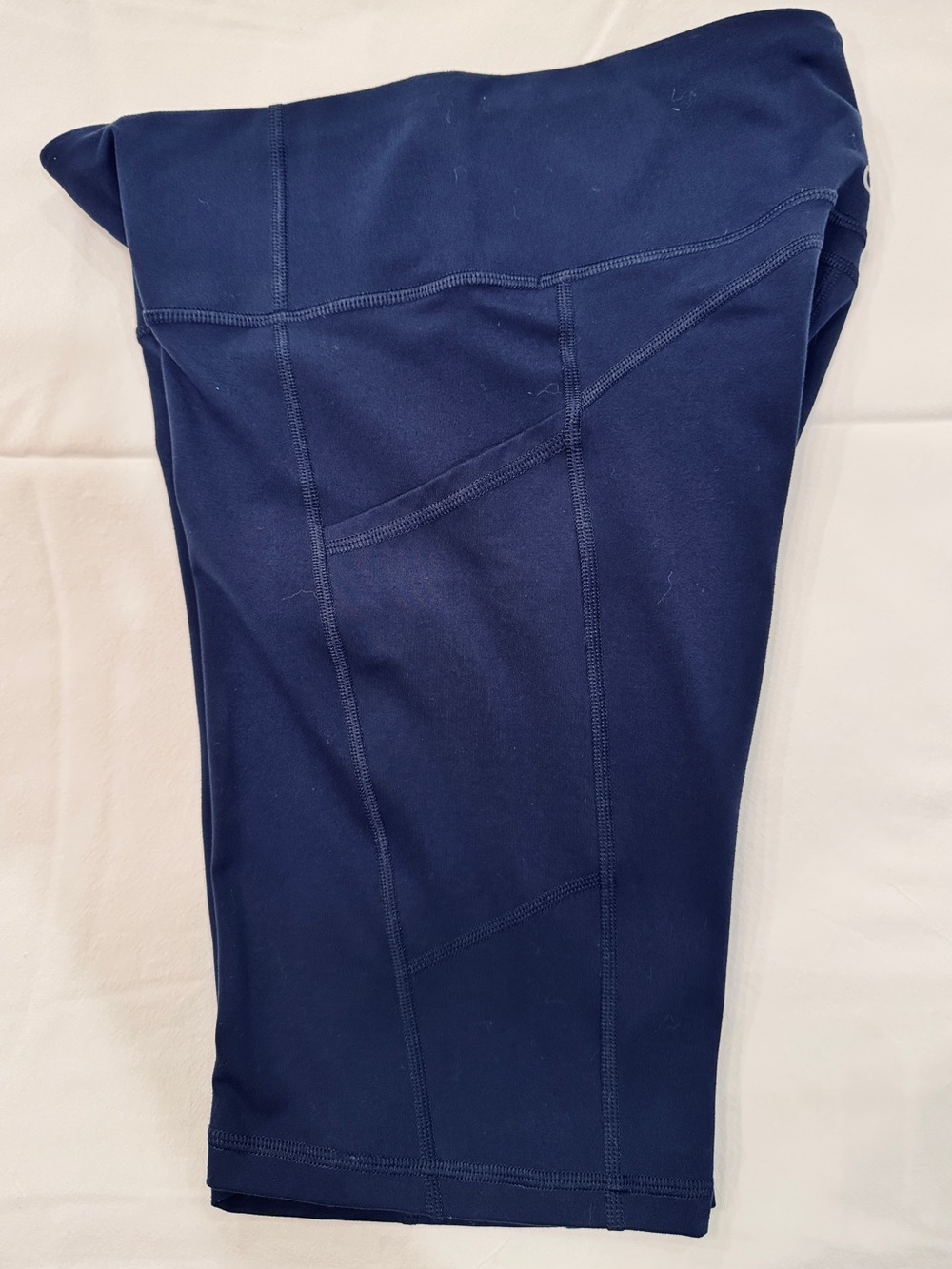 GapFit 9" High Rise Blackout Bike Shorts Navy S